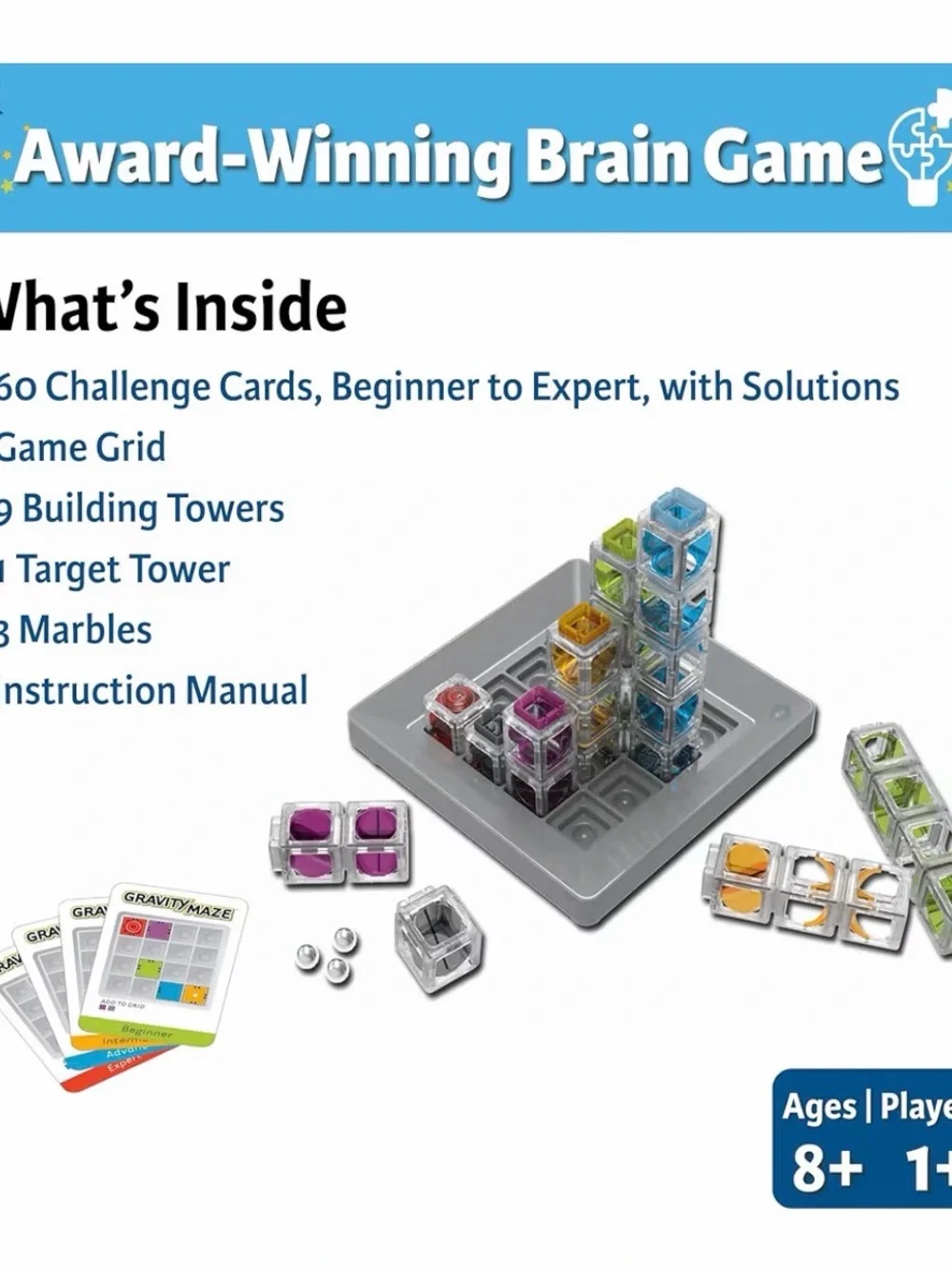 New in packaging! Think! Gravity Maze Marble Logic Game